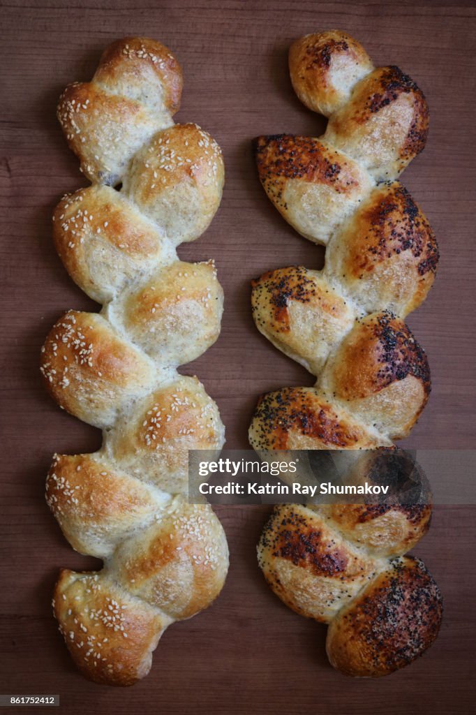 French Baguettes of Pain d'Epi Style