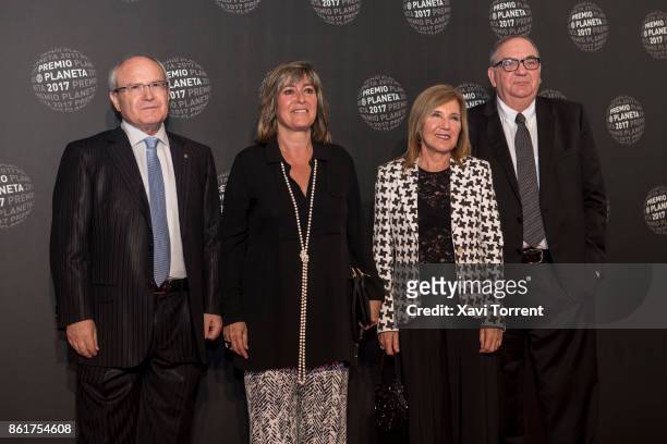 Jose Montilla and Nuria Marin attend the 2017 Premio Planeta award on October 15, 2017 in Barcelona, Spain.