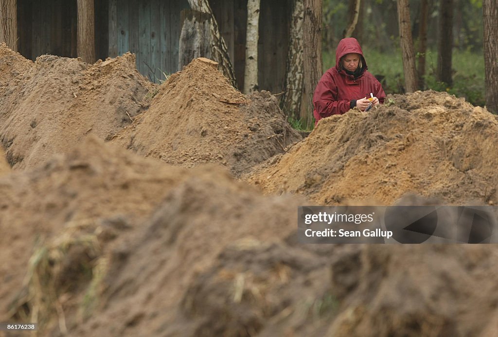 Digging At Holocaust Mass Grave