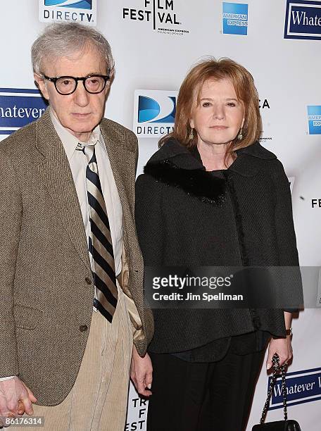 Director Woody Allen and sister Letty attend the 8th Annual Tribeca Film Festival "Whatever Works" premiere at the Ziegfeld on April 22, 2009 in New...