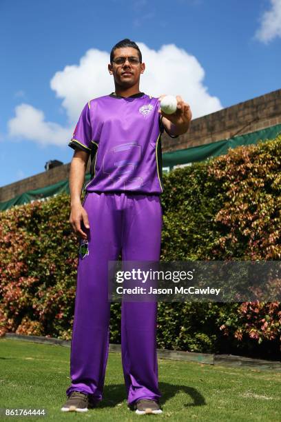Clive Rose of the Hobart Hurricanes poses during the Big Bash League tickets on sale media opportunity at Sydney Cricket Ground on October 16, 2017...