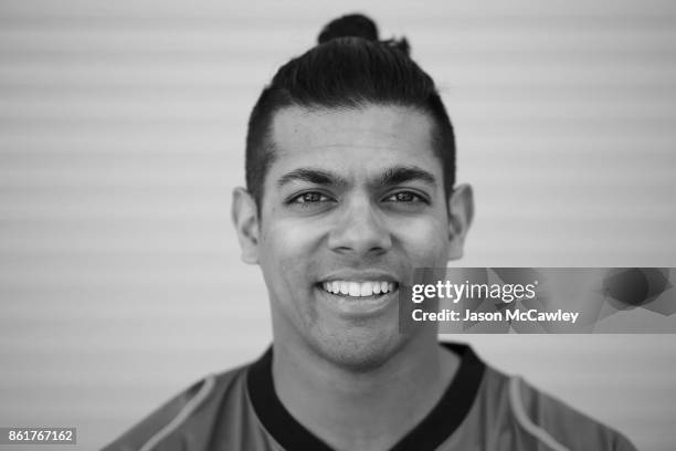 Clive Rose of the Hobart Hurricanes roses during the Big Bash League tickets on sale media opportunity at Sydney Cricket Ground on October 16, 2017...