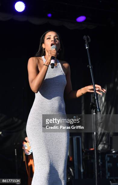 Singer Alice Smith performs onstage at AfroPunk Festival Atlanta at Mechanicsville on October 15, 2017 in Atlanta, Georgia.