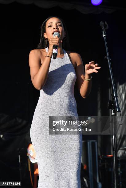 Singer Alice Smith performs onstage at AfroPunk Festival Atlanta at Mechanicsville on October 15, 2017 in Atlanta, Georgia.