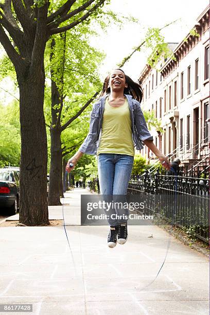Sidewalk Ropes Jump Rope Black Photos and Premium High Res Pictures - Getty Images