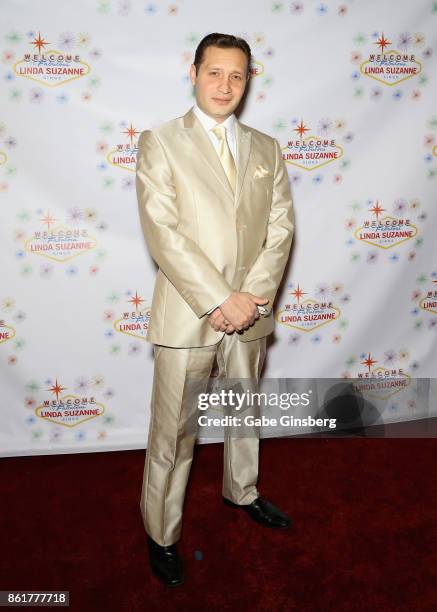 Entertainer David De Costa attends the debut of "Linda Suzanne Sings Divas of Pop" at the South Point Hotel & Casino on October 15, 2017 in Las...