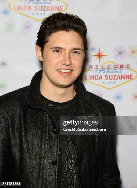 Singer Daniel Emmet attends the debut of "Linda Suzanne Sings Divas of Pop" at the South Point Hotel & Casino on October 15, 2017 in Las Vegas,...