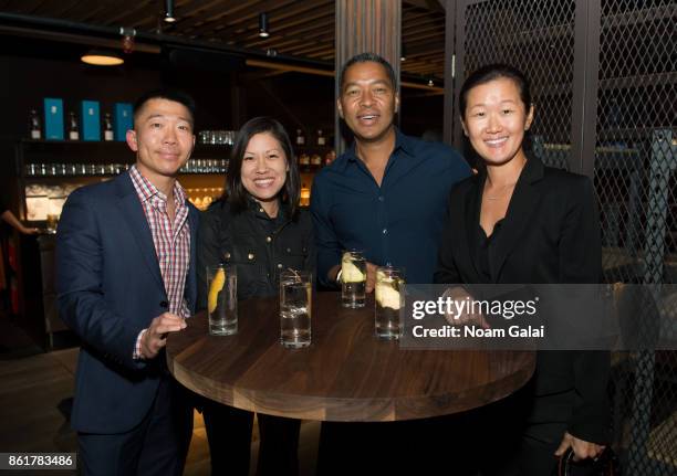 Guests attend a dinner with Masa Takayama as part of the Bank of America Dinner Series presented by The Wall Street Journal during Food Network &...