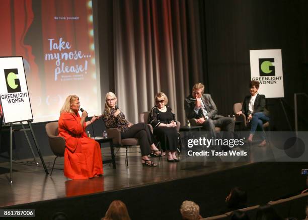 Lucy Webb, Virginia Postrel, Joan Kron, Dr. Steven Teitelbaum and Carrie Snow at GreenLight Women and Museum of Tolerance present special screening...