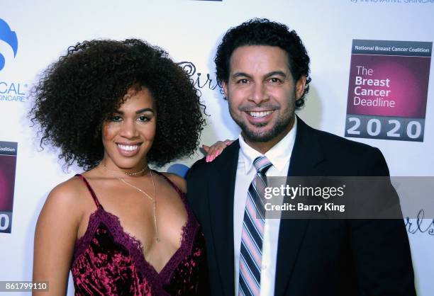 Actress Stephanie Ballena and actor Jon Huertas attend the 17th Annual 'Les Girls' at Avalon on October 15, 2017 in Hollywood, California.