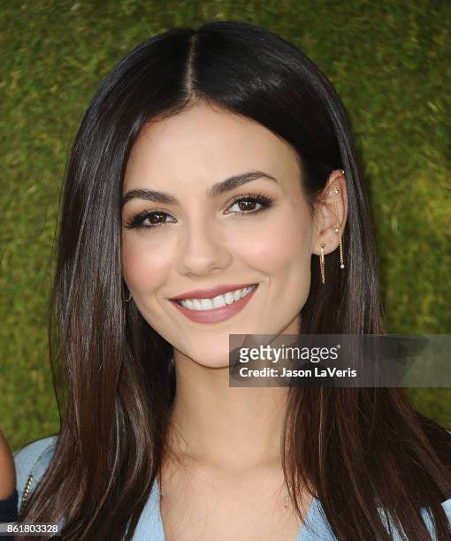 Actress Victoria Justice attends the 8th annual Veuve Clicquot Polo Classic at Will Rogers State Historic Park on October 14, 2017 in Pacific...