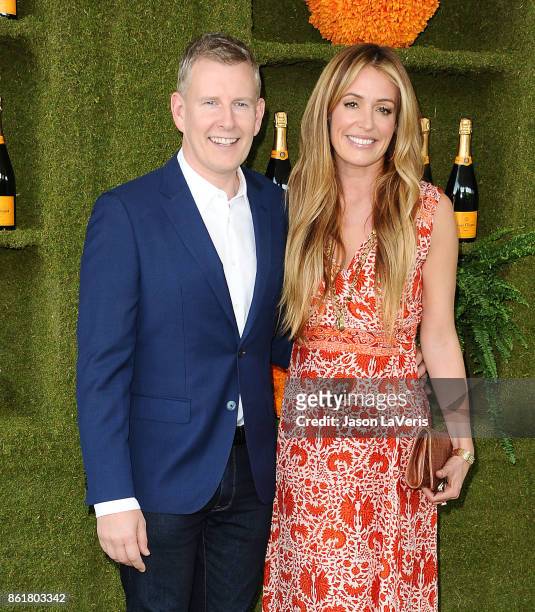 Patrick Kielty and Cat Deeley attends the 8th annual Veuve Clicquot Polo Classic at Will Rogers State Historic Park on October 14, 2017 in Pacific...