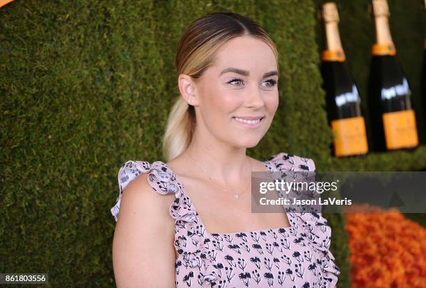 Lauren Conrad attends the 8th annual Veuve Clicquot Polo Classic at Will Rogers State Historic Park on October 14, 2017 in Pacific Palisades,...