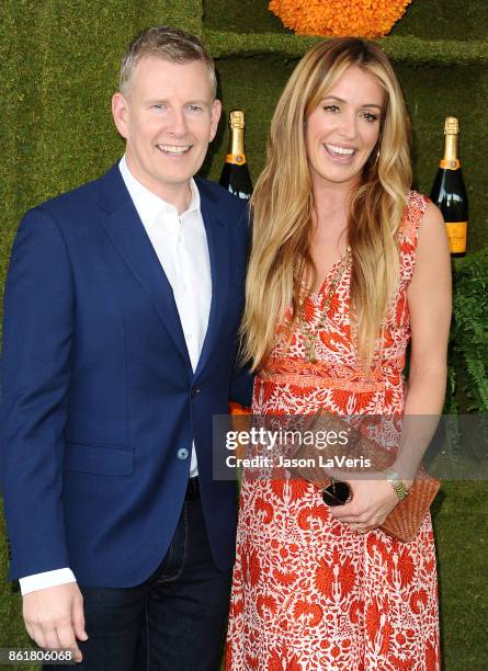 Patrick Kielty and Cat Deeley attends the 8th annual Veuve Clicquot Polo Classic at Will Rogers State Historic Park on October 14, 2017 in Pacific...