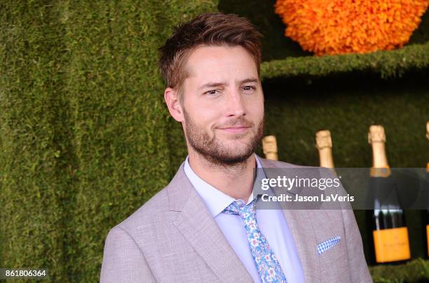 Actor Justin Hartley attends the 8th annual Veuve Clicquot Polo Classic at Will Rogers State Historic Park on October 14, 2017 in Pacific Palisades,...