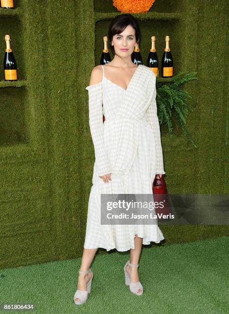 Actress Camilla Belle attends the 8th annual Veuve Clicquot Polo Classic at Will Rogers State Historic Park on October 14, 2017 in Pacific Palisades,...