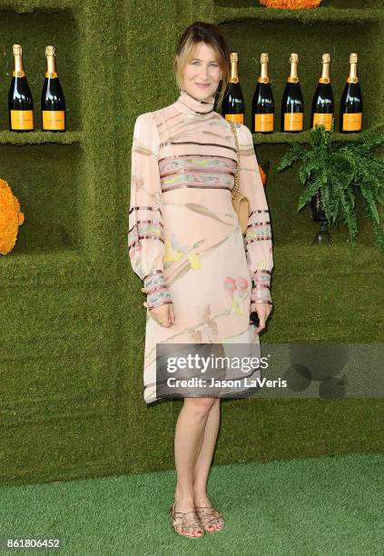 Actress Laura Dern attends the 8th annual Veuve Clicquot Polo Classic at Will Rogers State Historic Park on October 14, 2017 in Pacific Palisades,...