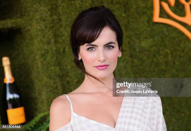 Actress Camilla Belle attends the 8th annual Veuve Clicquot Polo Classic at Will Rogers State Historic Park on October 14, 2017 in Pacific Palisades,...