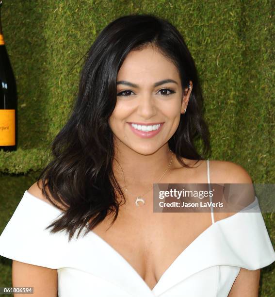 Bethany Mota attends the 8th annual Veuve Clicquot Polo Classic at Will Rogers State Historic Park on October 14, 2017 in Pacific Palisades,...