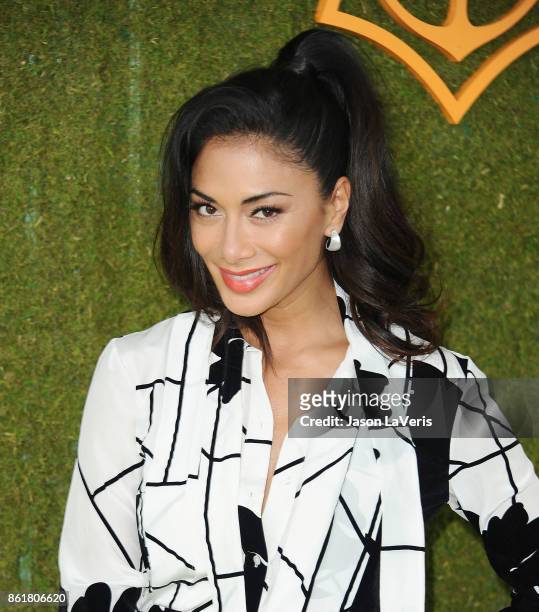 Nicole Scherzinger attends the 8th annual Veuve Clicquot Polo Classic at Will Rogers State Historic Park on October 14, 2017 in Pacific Palisades,...