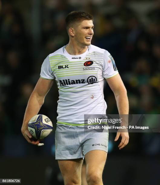 Saracens Owen Farrell during the Champions Cup match at Franklin's Gardens, Northampton.