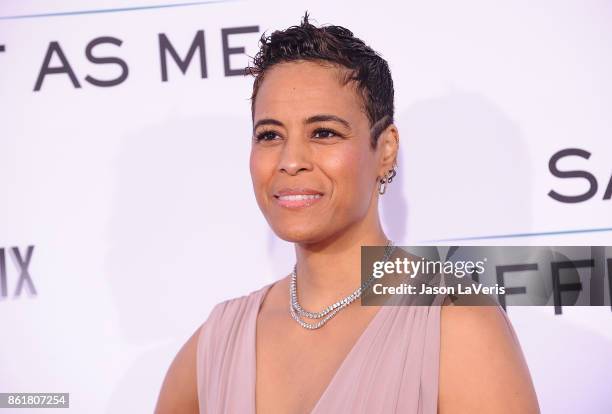 Daphne Wayans attends the premiere of "Same Kind of Different as Me" at Westwood Village Theatre on October 12, 2017 in Westwood, California.