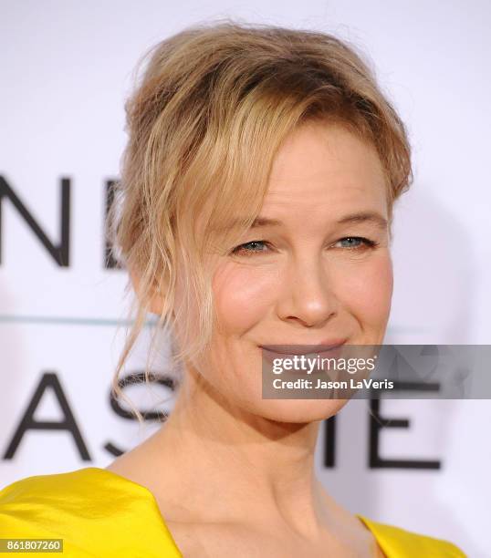 Actress Renee Zellweger attends the premiere of "Same Kind of Different as Me" at Westwood Village Theatre on October 12, 2017 in Westwood,...