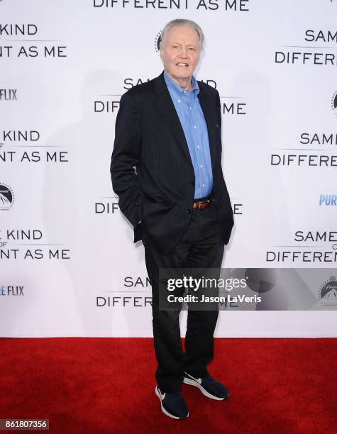 Actor Jon Voight attends the premiere of "Same Kind of Different as Me" at Westwood Village Theatre on October 12, 2017 in Westwood, California.