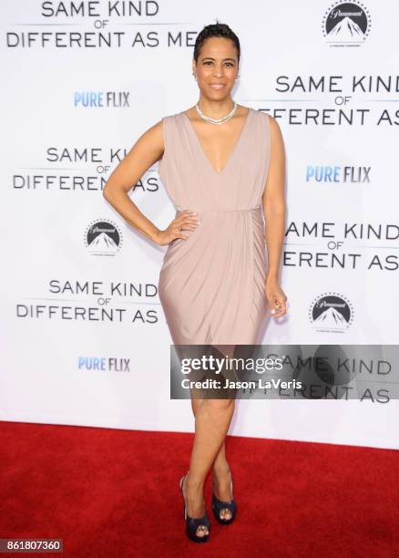 Daphne Wayans attends the premiere of "Same Kind of Different as Me" at Westwood Village Theatre on October 12, 2017 in Westwood, California.