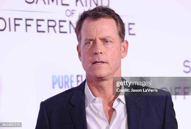 Actor Greg Kinnear attends the premiere of "Same Kind of Different as Me" at Westwood Village Theatre on October 12, 2017 in Westwood, California.