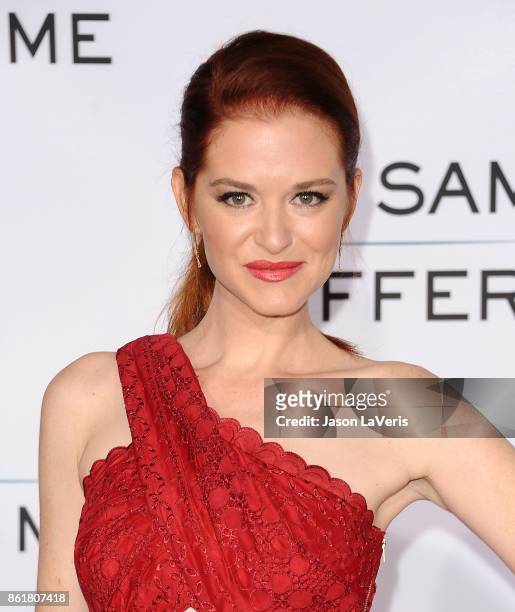 Actress Sarah Drew attends the premiere of "Same Kind of Different as Me" at Westwood Village Theatre on October 12, 2017 in Westwood, California.