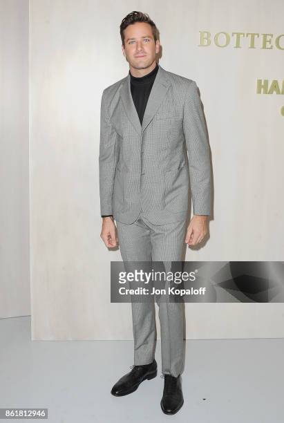 Actor Armie Hammer arrives at the Hammer Museum Gala In The Garden at Hammer Museum on October 14, 2017 in Westwood, California.