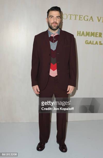 Actor Zachary Quinto arrives at the Hammer Museum Gala In The Garden at Hammer Museum on October 14, 2017 in Westwood, California.