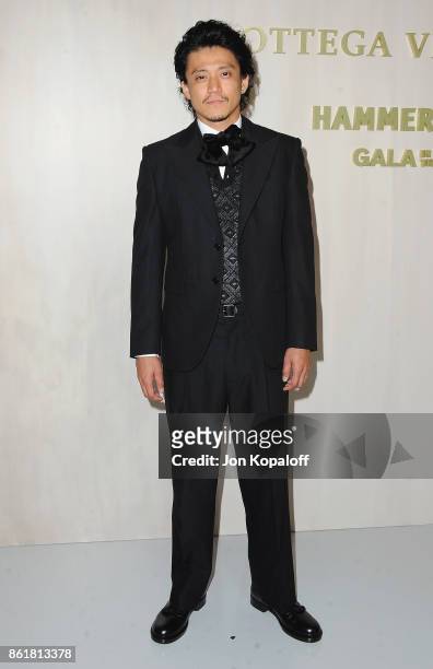 Shun Oguri arrives at the Hammer Museum Gala In The Garden at Hammer Museum on October 14, 2017 in Westwood, California.