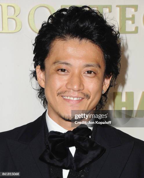 Shun Oguri arrives at the Hammer Museum Gala In The Garden at Hammer Museum on October 14, 2017 in Westwood, California.