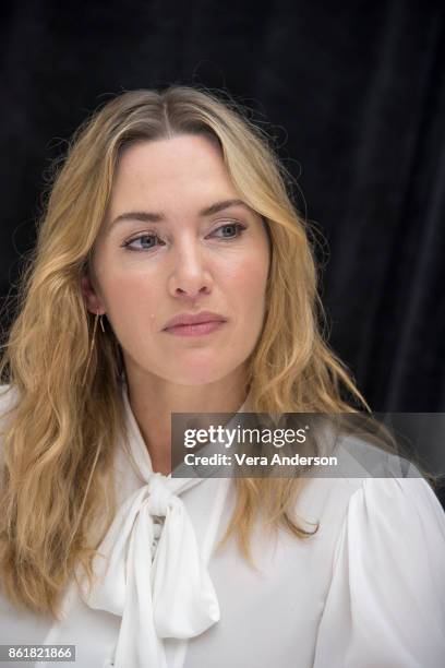 Kate Winslet at the "Wonder Wheel" Press Conference at the Ritz-Carlton Hotel on October 14, 2017 in New York City.