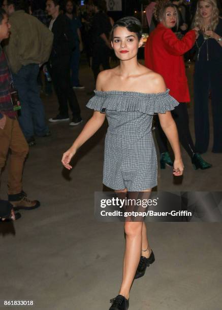 Brianna Hildebrand is seen on October 15, 2017 in Los Angeles, California.