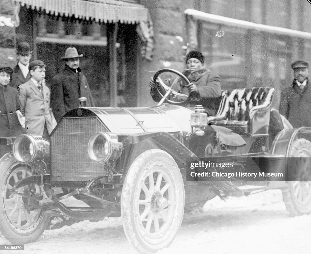 Jack Johnson In Automobile