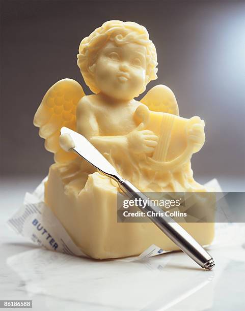 butter sculpture - skulptur stock-fotos und bilder