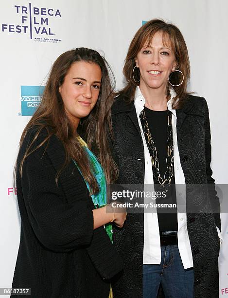Tribeca Film Festival co-founder Jane Rosenthal and daughter Juliana Hatkoff attend the premiere of "The Lost Son of Havana" during the 2009 Tribeca...