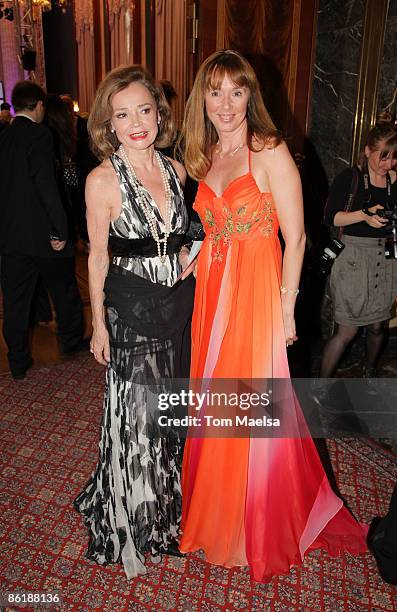 Maria Koteneva and Ann-Katrin Bauknecht attend the Russian Fashion Gala at the Russian Embassy on April 23, 2009 in Berlin, Germany.