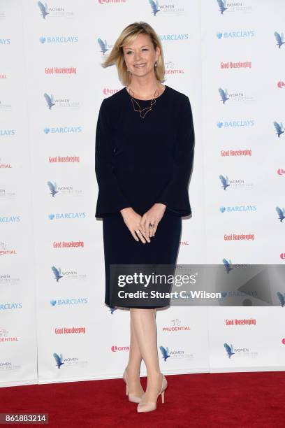 Julie Etchingham attends the Woman Of The Year Awards Lunch at Intercontinental Hotel on October 16, 2017 in London, England.