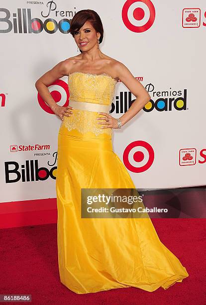 Singer Gloria Trevi attends the 2009 Billboard Latin Music Awards at Bank United Center on April 23, 2009 in Miami Beach, Florida.