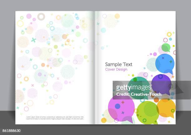 bubbles cover design - cover book stock illustrations