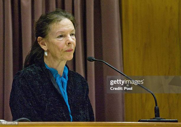 Psychologist Ingrid Dunckley gives evidence during the continuation of David Bain's retrial at Christchurch High Court on April 24, 2009 in...