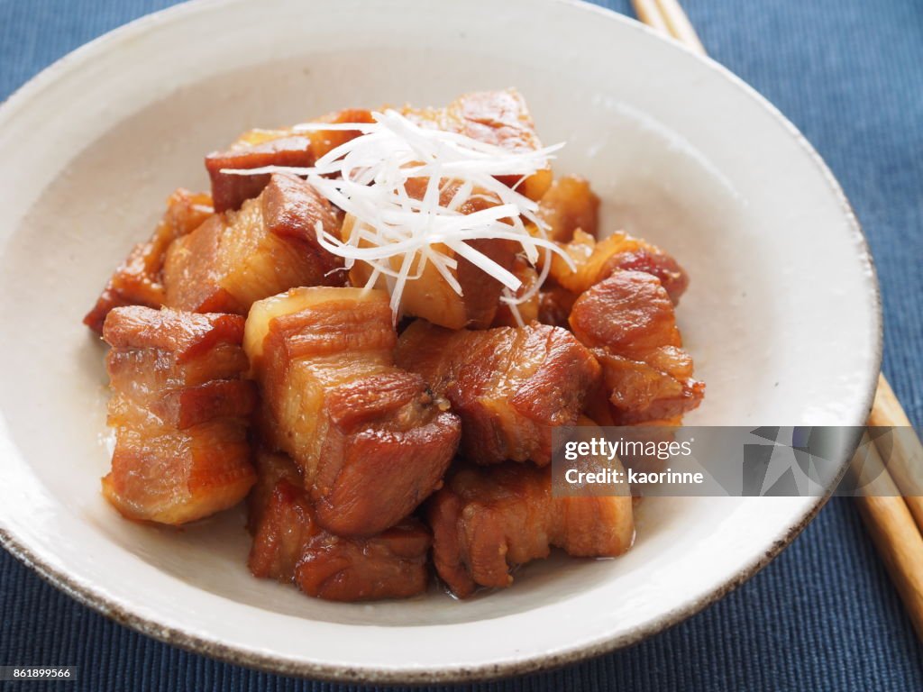 Japanese braised pork belly