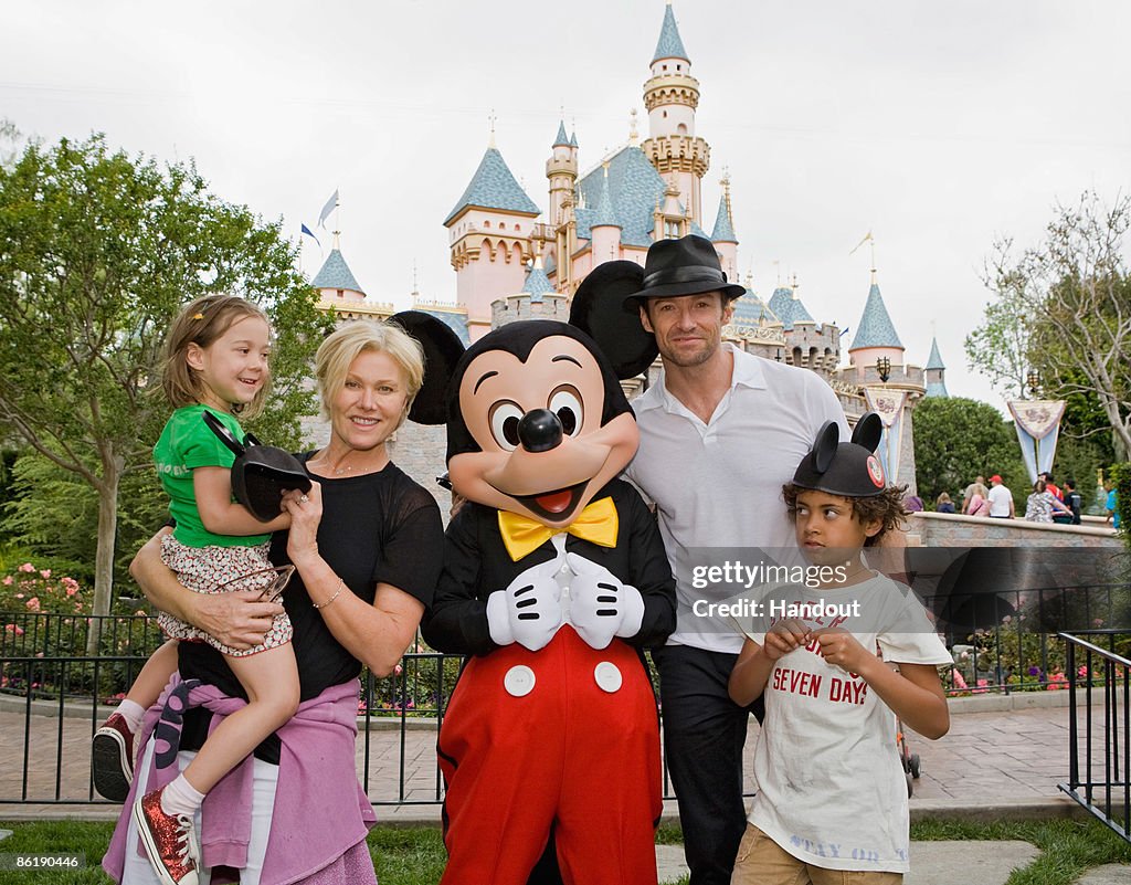 Hugh Jackman Visits Disneyland