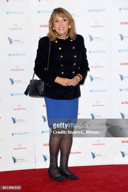 Eve Pollard attends the Woman Of The Year Awards Lunch at Intercontinental Hotel on October 16, 2017 in London, England.