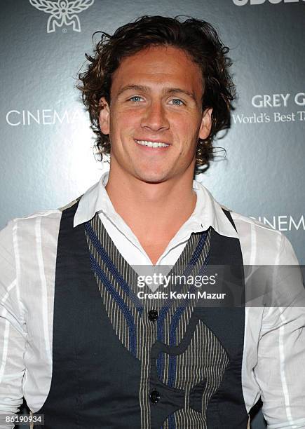 Olympic swimmer Ryan Lochte attends the Cinema Society and MCM screening of "Obsessed" at the School of Visual Arts on April 23, 2009 in New York...