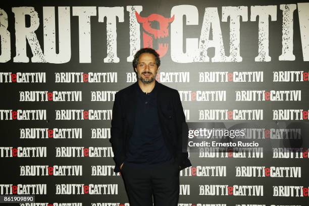 Claudio Santamaria attends Brutti E Cattivi Photocall at Teatro Eliseo on October 16, 2017 in Rome, Italy.